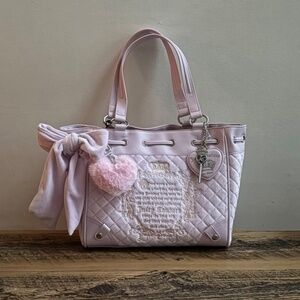 Juicy Couture Juicy Tale Tote NWT ~ Lilac Mist + Free Plush Heart Keychain